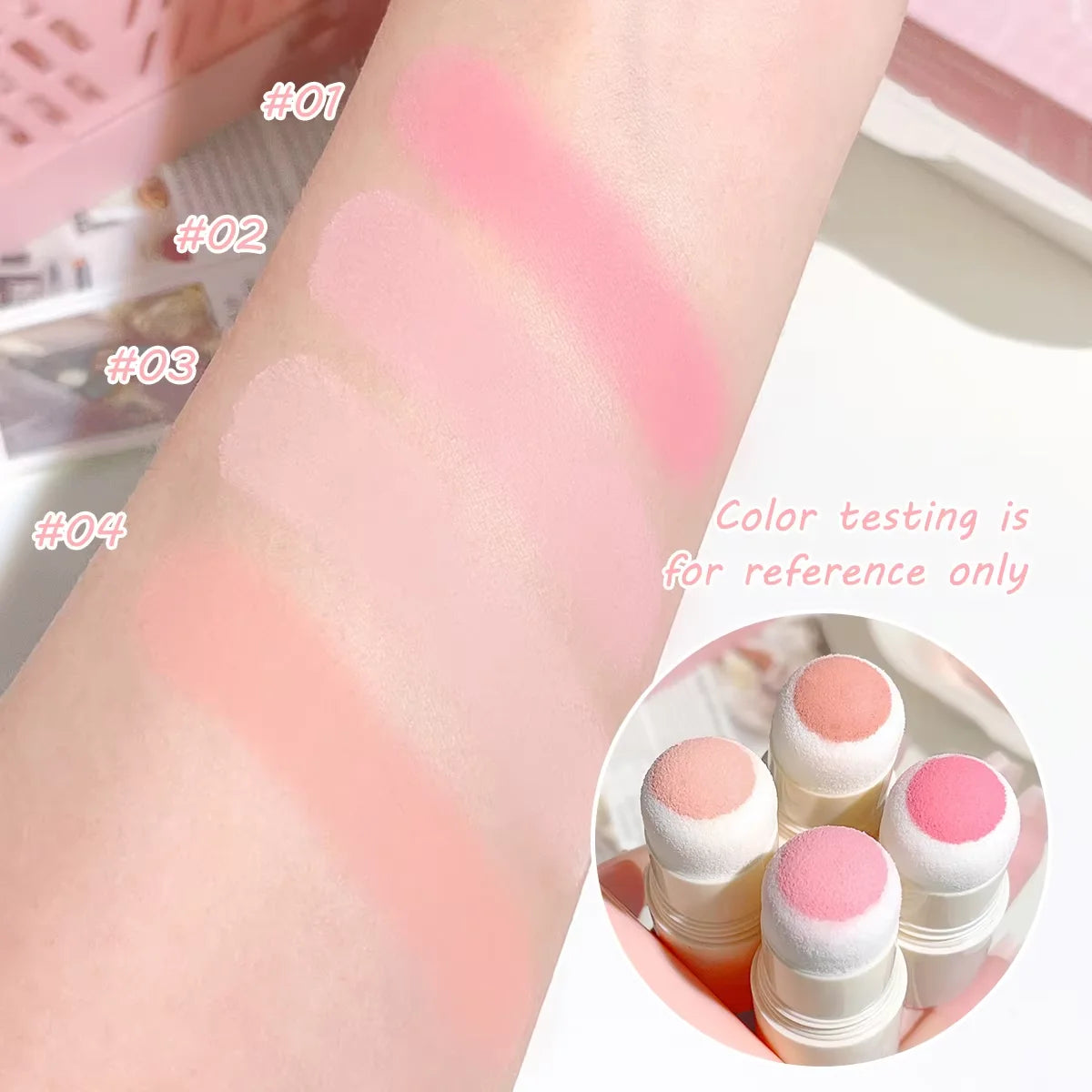 Cloud Soft Matte Blush Stick for a vibrant, brightening, natural bare makeup look, enhancing flawless skin tone HIP