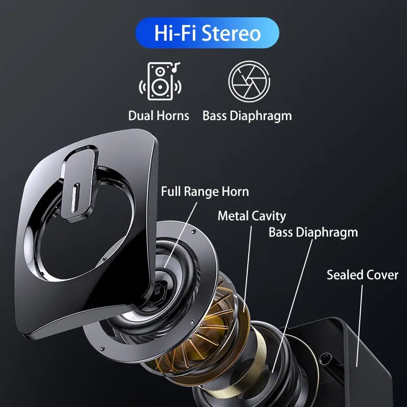SEamopar HiFi Stereo USB Computer Speakers with LED Light USB Computer Speakers HIP