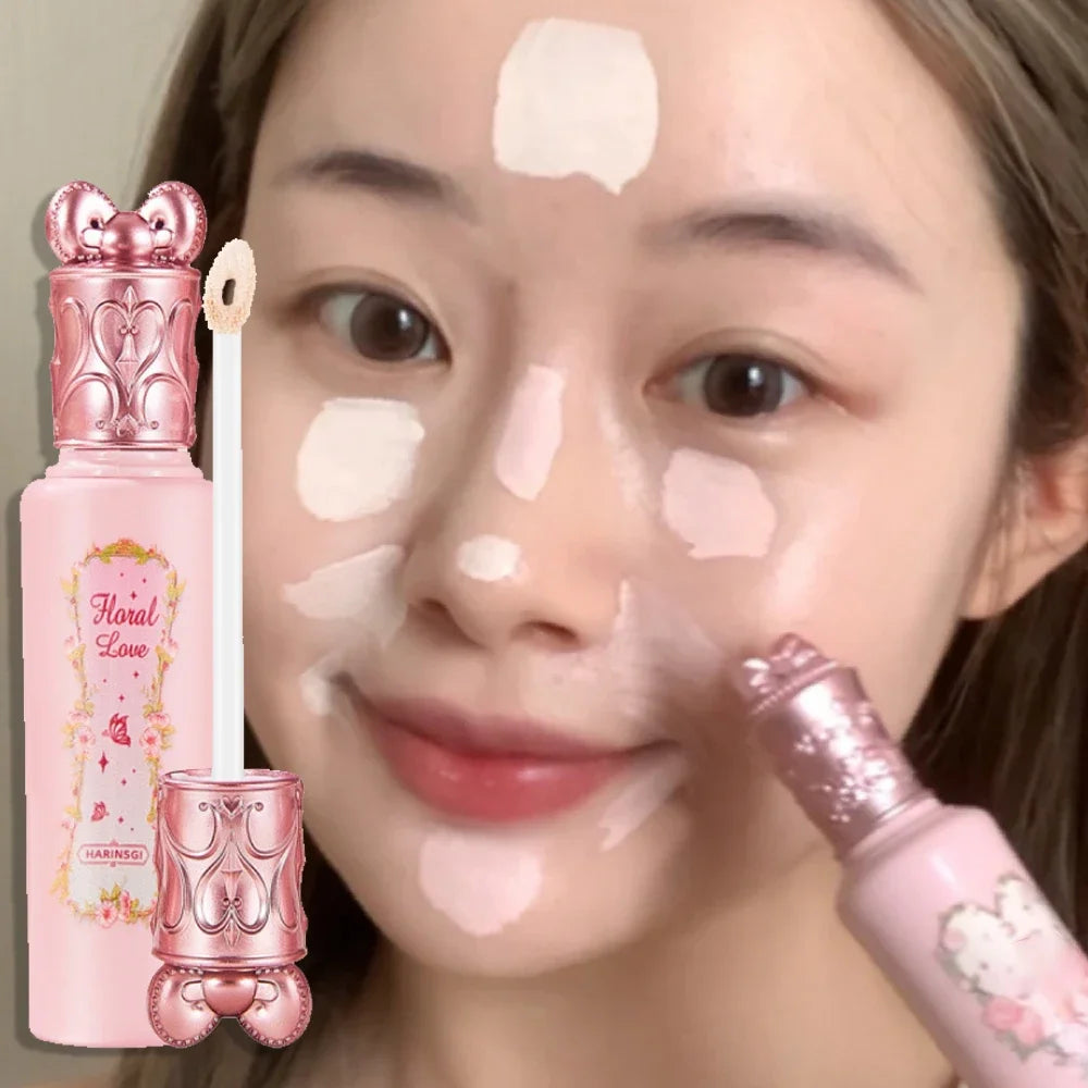 Pink Liquid Concealer Stick Moisturizing Waterproof Brightening Concealer Cream Lasting Cover Acne Spot Dark Circles Face Makeup HIP