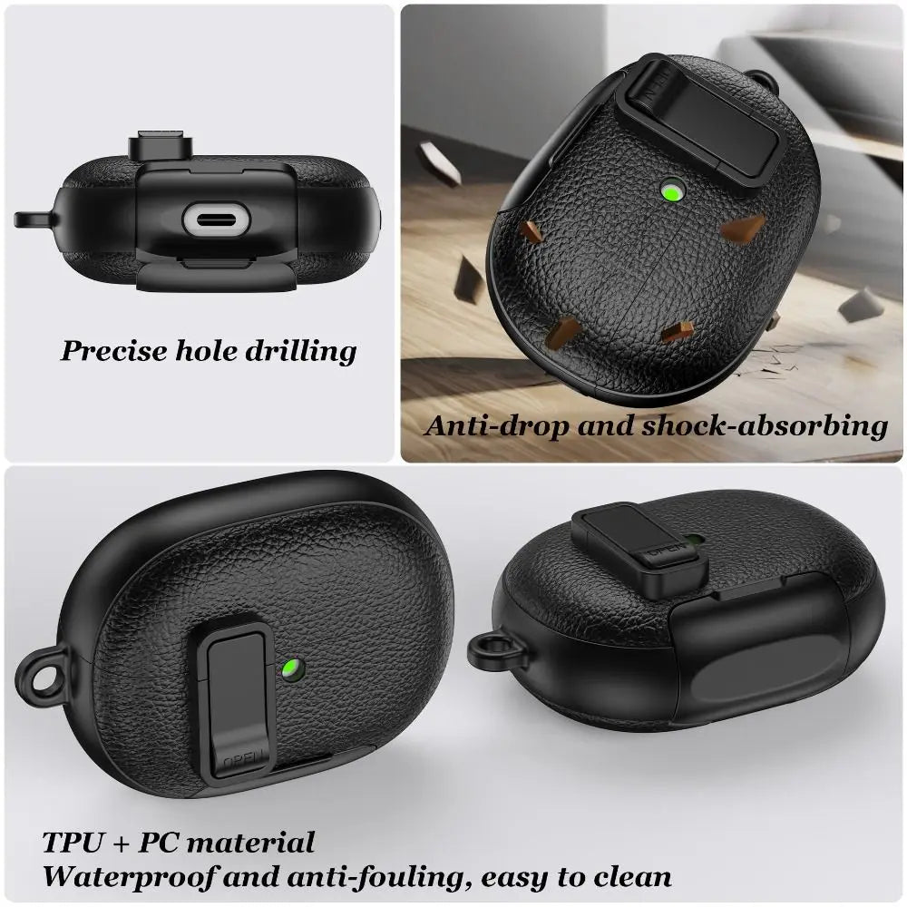 Huawei FreeBuds Pro 5 TPU Case with Phone Stand & Carabiner Earphone Case Cover HIP