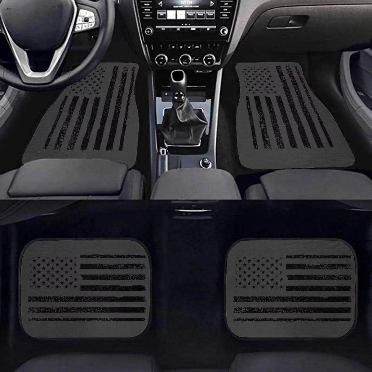 American Flag Car Floor Mats – 4-Piece Heavy-Duty Set Car Floor Mats HIP