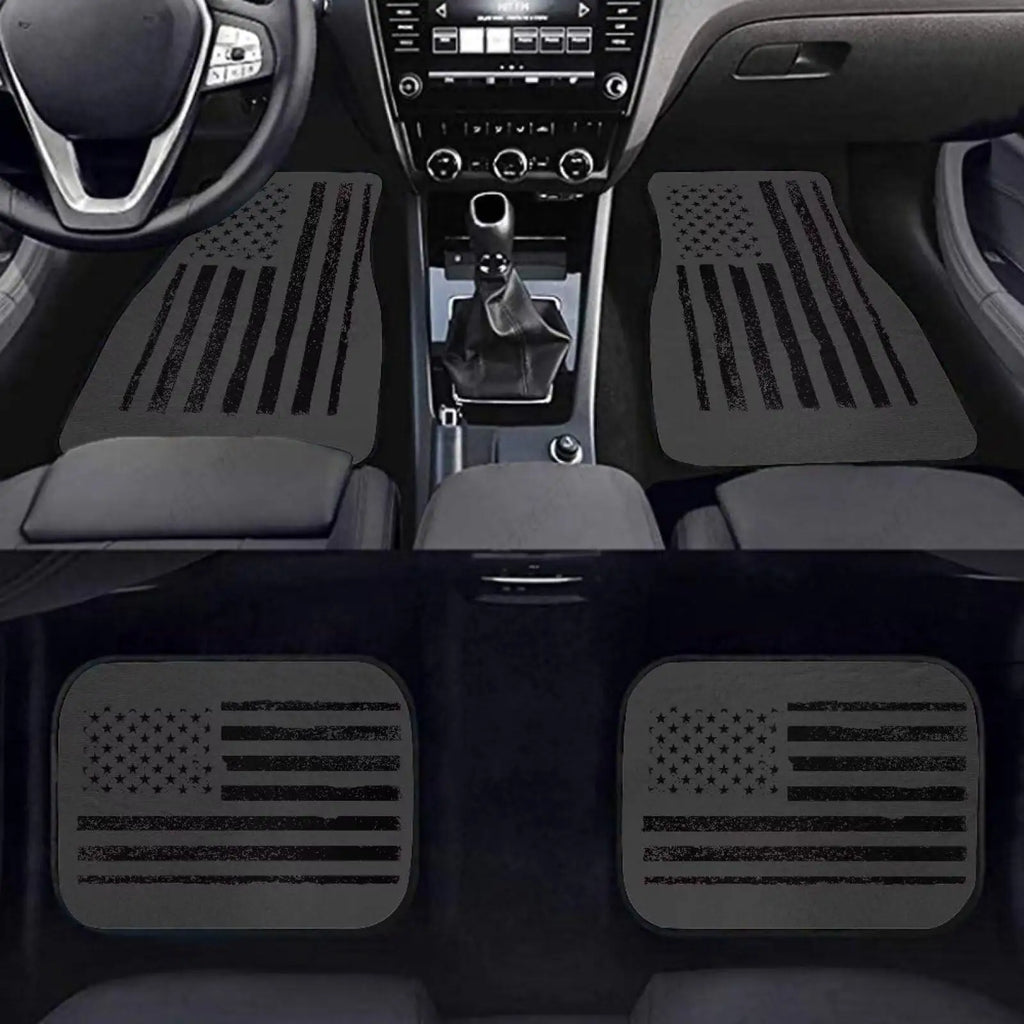 American Flag Car Floor Mats – 4-Piece Heavy-Duty Set Car Floor Mats HIP