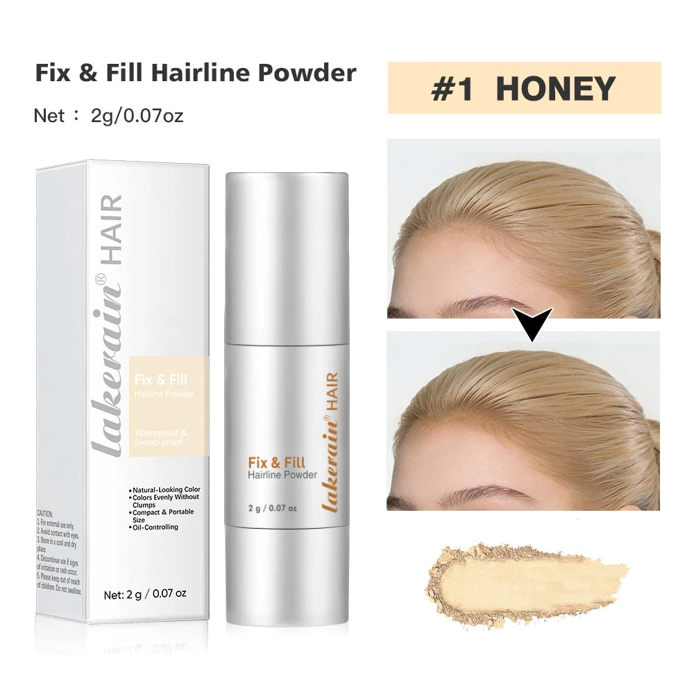 Waterproof Hairline & Root Concealer Pen – Instant Grey Coverage with Easy Blend Powder Stick for Normal Hair HIP 1blonde