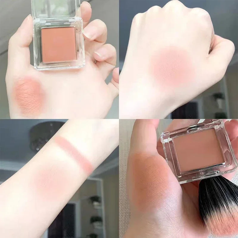 Blush Blueberry Palette Face Mineral Pigment Cheek Blusher Powder Cosmetic Natural Contour Shimmer Highlight Cream Palette HIP